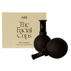 The Facial Cups - Face Cupping Set aus Glas